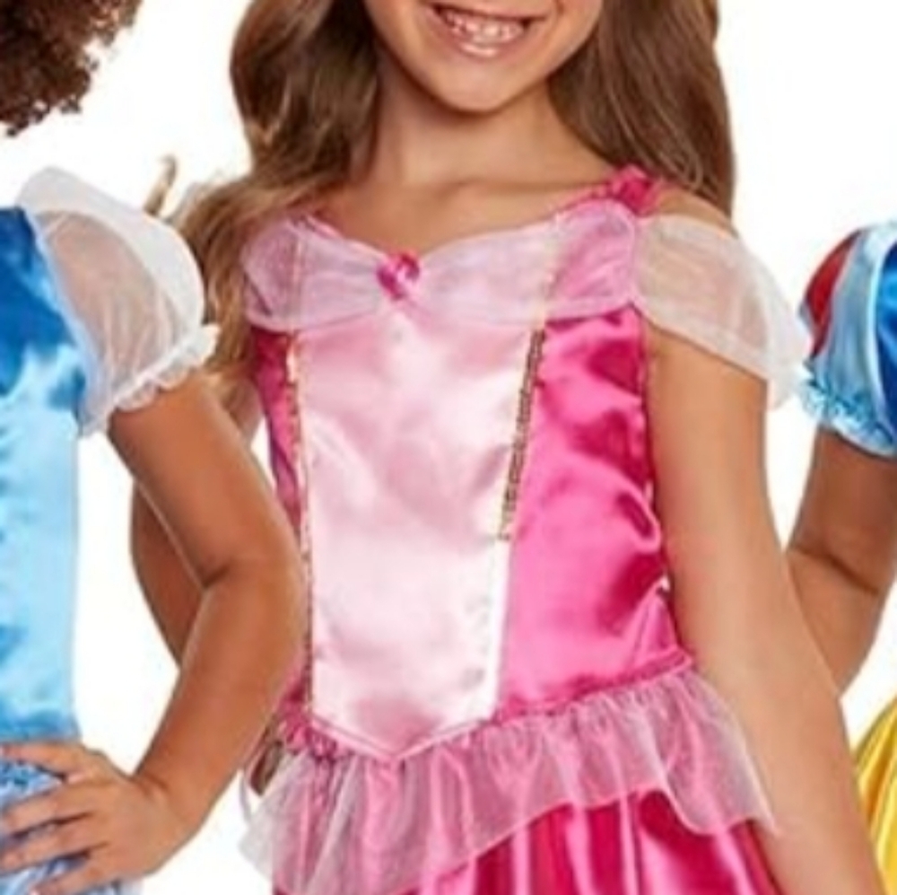 DISNEY Princess Sleeping Beauty 2pc Dress Up a Aurora Girl Costume Halloween NWT - Picture 4 of 11